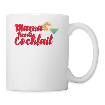Cocktail Maman a besoin d’un cocktail - Mug blanc - blanc - Droite