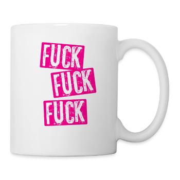 Baise baise baise trois baise donné - Mug blanc - blanc - Droite