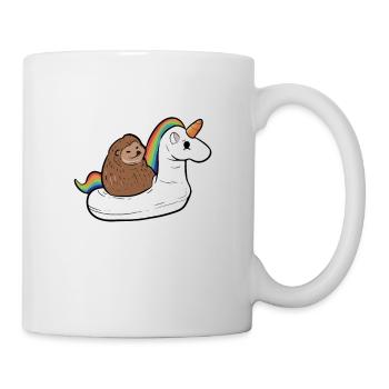 Hedgehog unicorn animal lover gift - Mug - white - Right