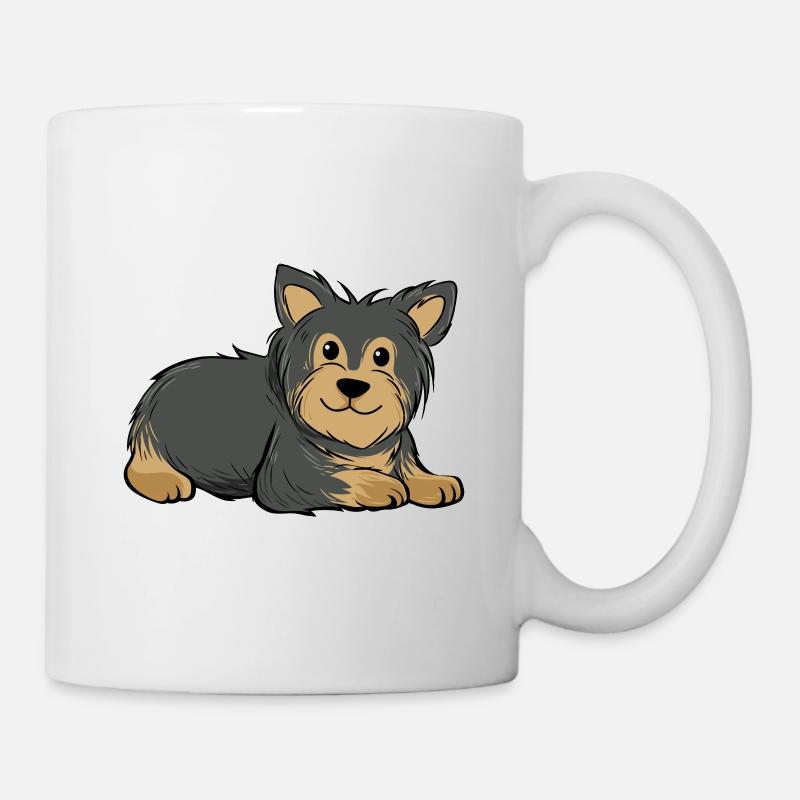 Yorkshire Terrier - Mug blanc - blanc