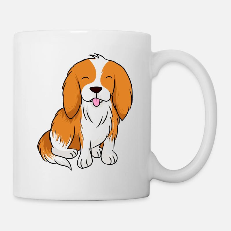 cavalier roi Charles Spaniel - Mug blanc - blanc