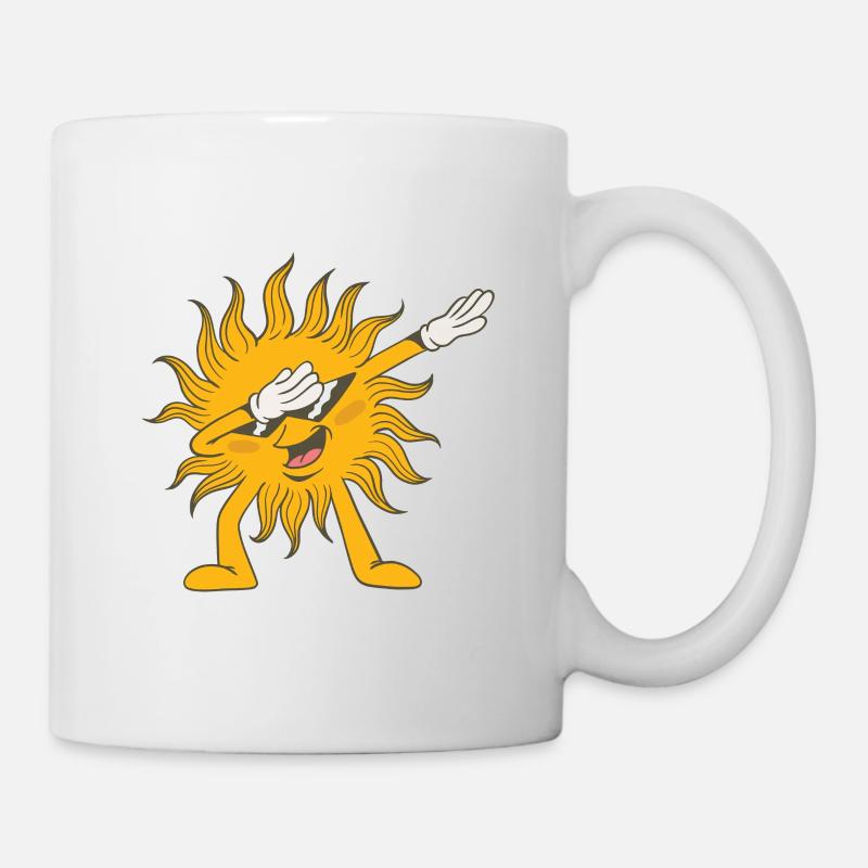 Dabbing Sonne - Tasse - Weiß