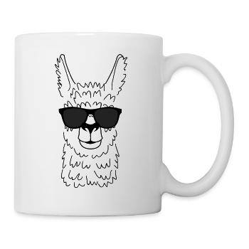 Llama alpaca funny gift summer beginning of summer - Mug - white - Right