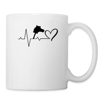 Hobby horse hobby horse pulse saut d'obstacles ECG - Mug blanc - blanc - Droite