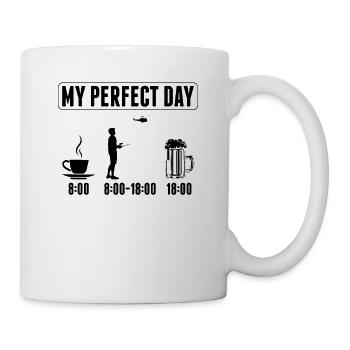 Model aviator helicopter coffee helicopter pilot beer - Mug - white - Right