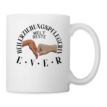 Weltbester Heilerziehungspfleger Pfleger HEP - Tasse - Weiß - Rechts
