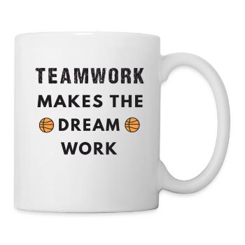 Cadeau de basket-ball au cadeau d'entraîneur de maman d'équipe de joueur - Mug blanc - blanc - Droite