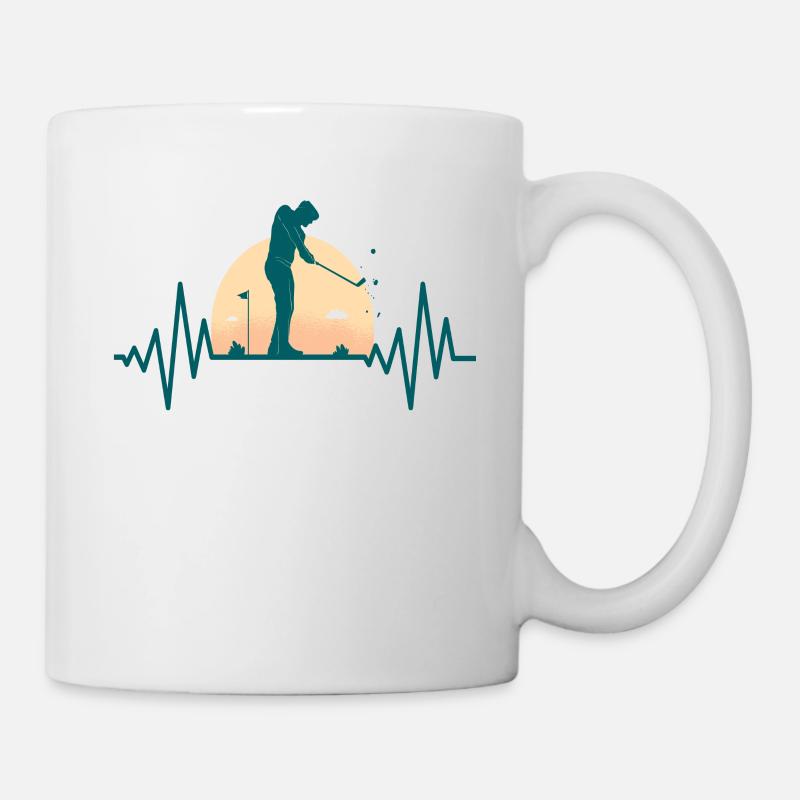 Golf Golfen Golfer Sport Golfschläger - Tasse - Weiß