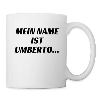 Mein Name ist Umberto - Tasse - Weiß - Rechts