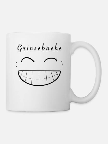 Grinsebacke - Jeder kennt diese eine Person - Tasse - Weiß