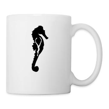 Hippocampe plongeur apnéiste hippocampe - Mug blanc - blanc - Droite