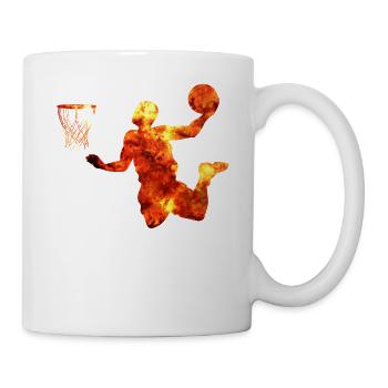 Basketball Dunking Geschenk Basketballspieler - Tasse - Weiß - Rechts