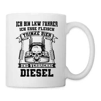 LKW Fahrer - Tasse - Weiß - Rechts