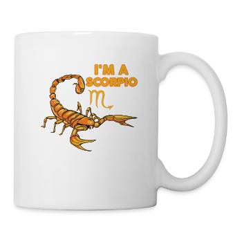 Zodiac Sign - I'm A Scorpio - Party - Tasse - Weiß - Rechts