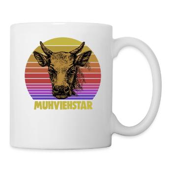 Muhviehstar Muhviehstar Kuh Kühe Rindvieh Muhviehs - Tasse - Weiß - Rechts