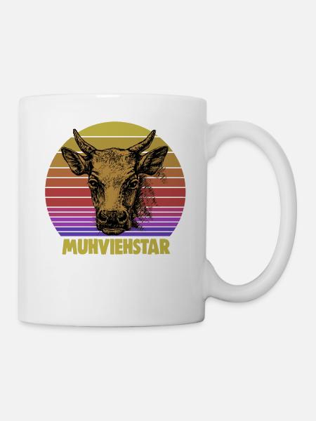 Muhviehstar Muhviehstar Kuh Kühe Rindvieh Muhviehs - Tasse - Weiß