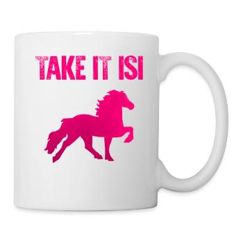 Take It Isi | Icelandic horse icelandic pony tölt horse - Mug - white - Right