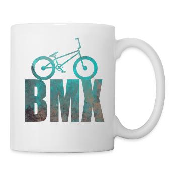 BMX Bike Sport Retro Design Geschenkidee - Tasse - Weiß - Rechts