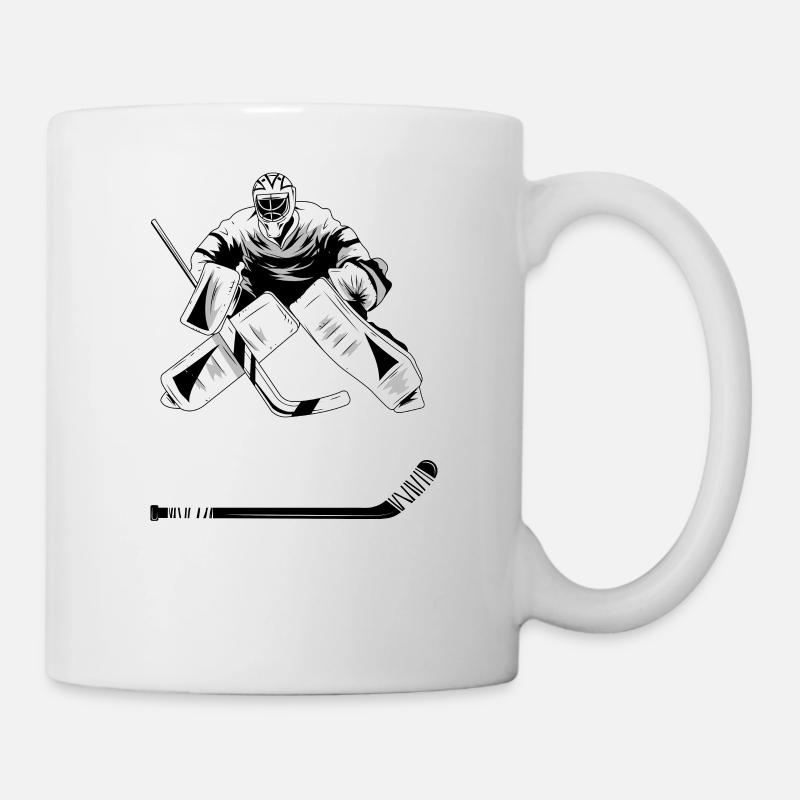 Ambitionierten Eishockey Torwart - Tasse - Weiß