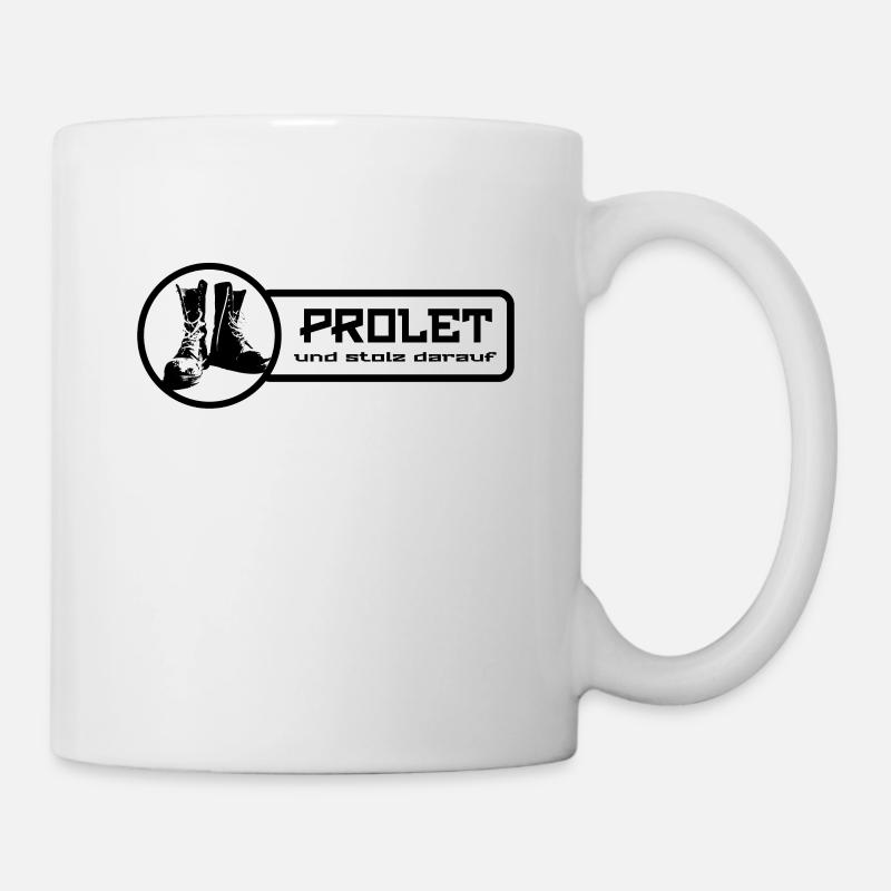 Prolet Proletarier Proletariat Ska gegen Nazis - Tasse - Weiß