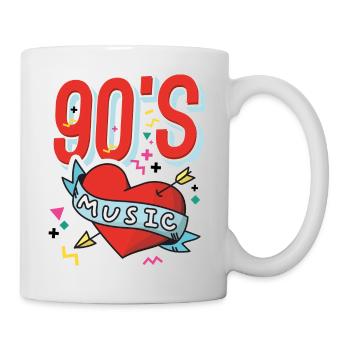 Back to 90s Music 90s Music Oldschool Retro - Mug - white - Right