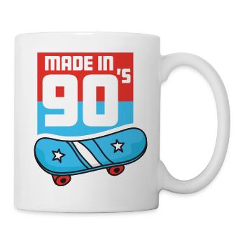 Made in 90s 90s child nineties old school retro - Mug - white - Right