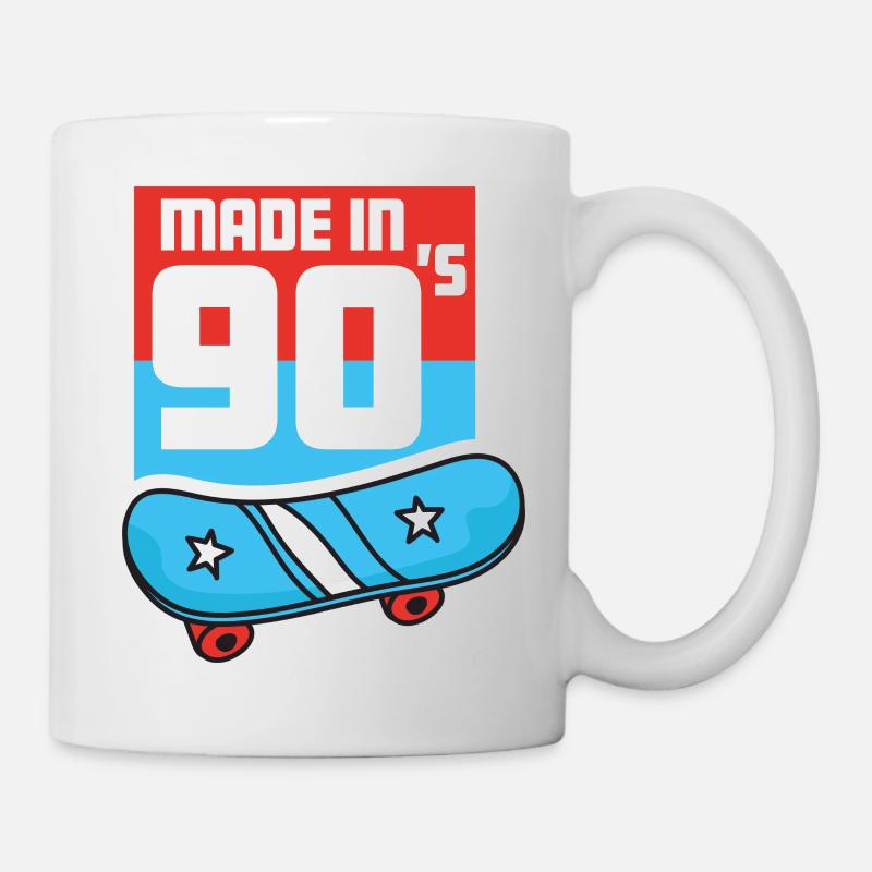 Made in 90s 90s child nineties old school retro - Mug blanc - blanc