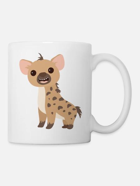 Hyäne - Tasse - Weiß