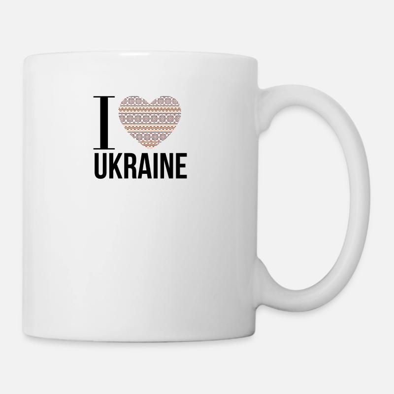 Jeg elsker Ukraina - Kopp - hvit