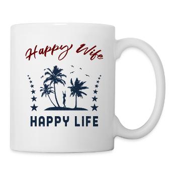 Happy Wife Happy Life - Mug - white - Right