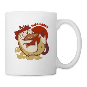 Miso Happy Cats Ramen Japanese Noodles Kittens - Mug - white - Right