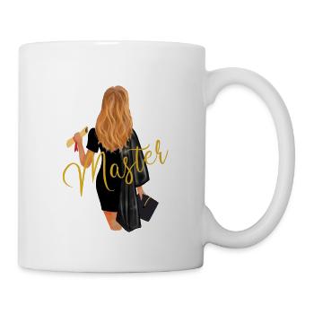 Master Abschluss Uni Absolvent Frauen - Tasse - Weiß - Rechts