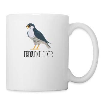 Lustiges Wanderfalken-Birder-Geschenk - Tasse - Weiß - Rechts