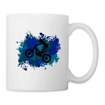 Trial Bike - Tasse - Weiß - Rechts