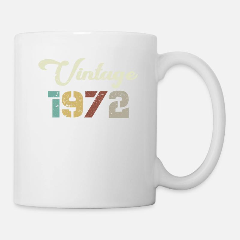 Né en 1972 Cadeau d’anniversaire Vintage 1972 - Mug blanc - blanc