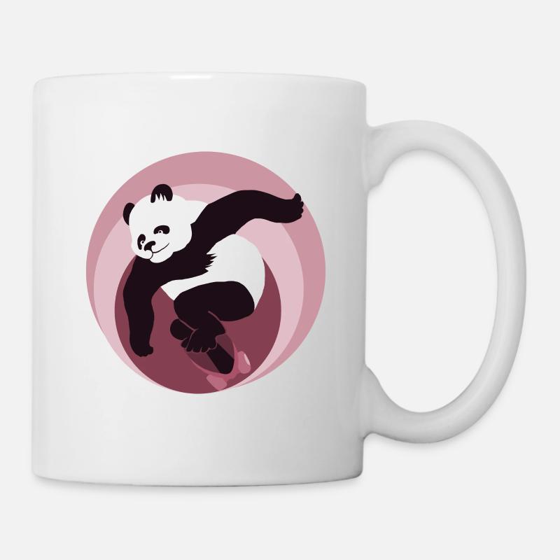 fabulous skate panda - Mug - white