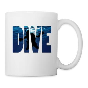 Plongée, Diver - Mug blanc - blanc - Droite