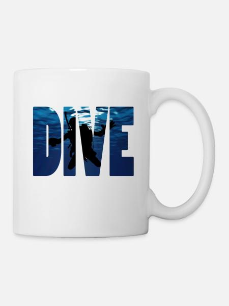 Tauchen ,Diver - Tasse - Weiß