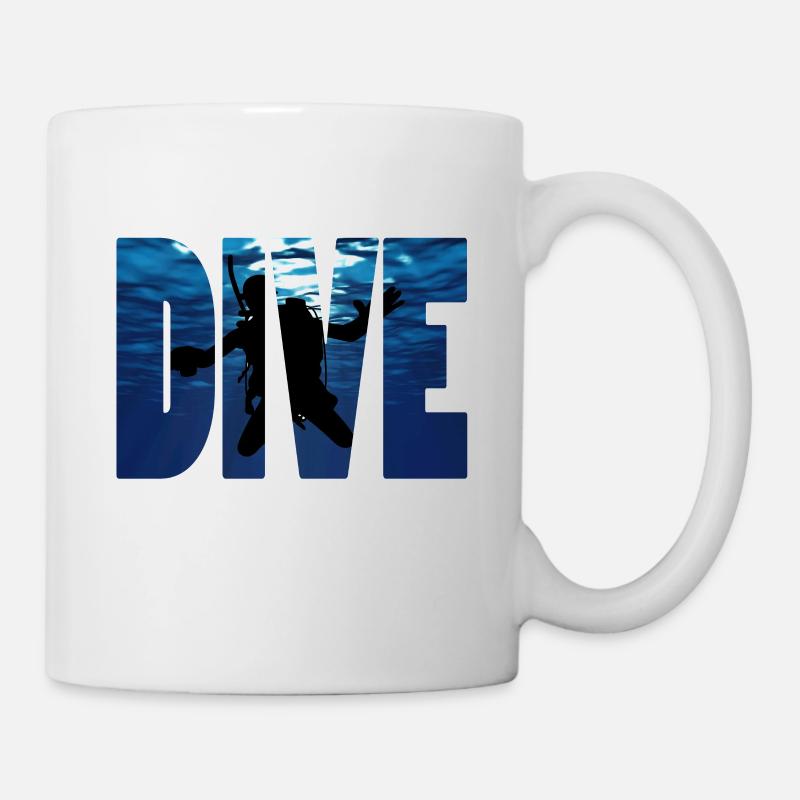 Tauchen ,Diver - Tasse - Weiß