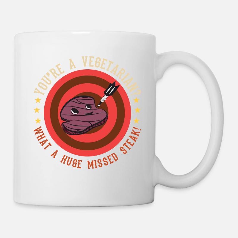 Steak Shirt - Tasse - Weiß