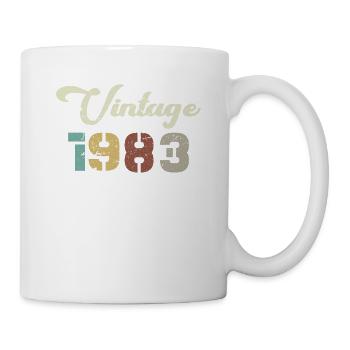 Born 1983 Birthday Gift Vintage 1983 - Mug - white - Right