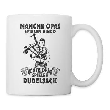 Dudelsack - Tasse - Weiß - Rechts
