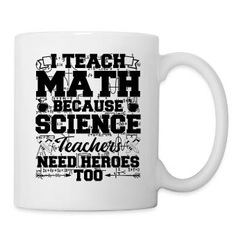 Professeur de mathématiques - Mug blanc - blanc - Droite