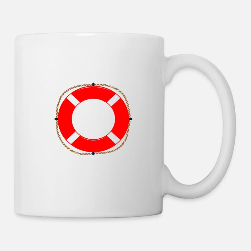 Poolaufsicht Pool Boy Bademeister Rettungsring - Tasse - Weiß