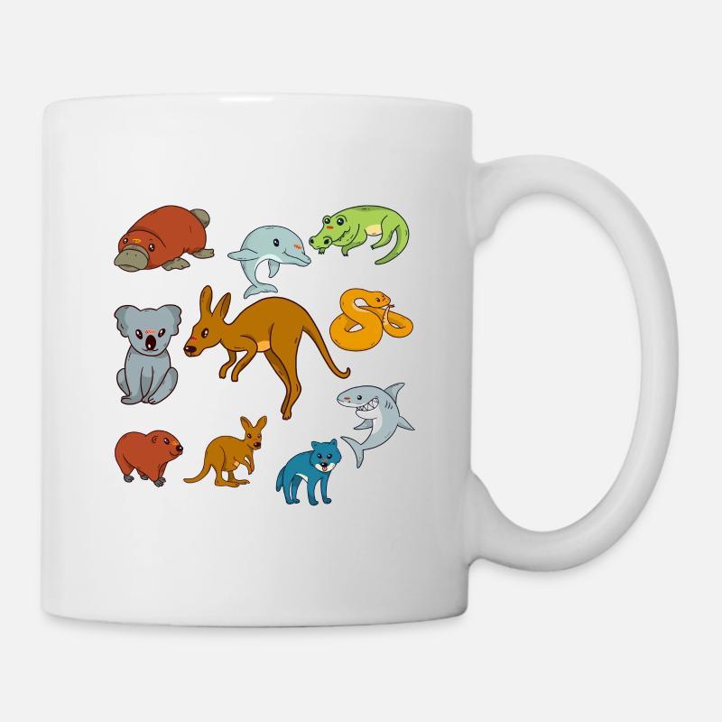 Animaux d'Australie - Mug blanc - blanc
