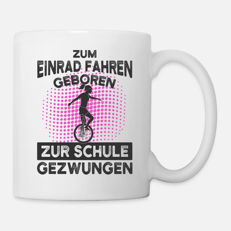 Einrad - Tasse - Weiß