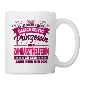 Zahnarzthelferin - Tasse - Weiß - Rechts