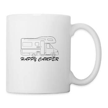 Happy Camper - Camping-car - Vacances - Vacances - Mug blanc - blanc - Droite