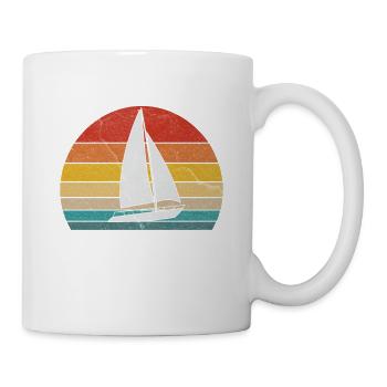 mir reichts ich geh segeln segelboot design - Tasse - Weiß - Rechts
