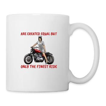 Nurse motorcyclist biker gift - Mug - white - Right